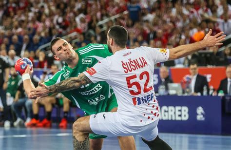 Pillanatkép a magyar-horvát kézilabda mérkőzésről