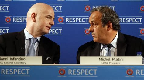 Gianni Infantino és Michel Platini egyeztetésen