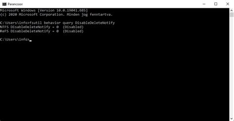 SSD TRIM funkció ellenőrzése
