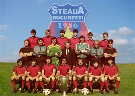 A Steaua Bukarest BEK-győztes csapata 1986-ban