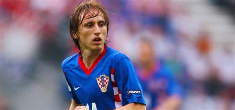 Luka Modrić akcióban az EURO 2008 mérkőzésen