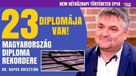 Kapus Krisztián, a magyar diplomarekorder