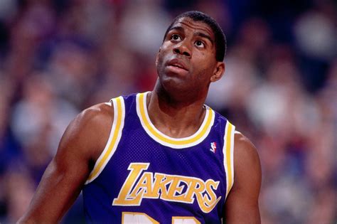 Magic Johnson kosárlabda játék közben