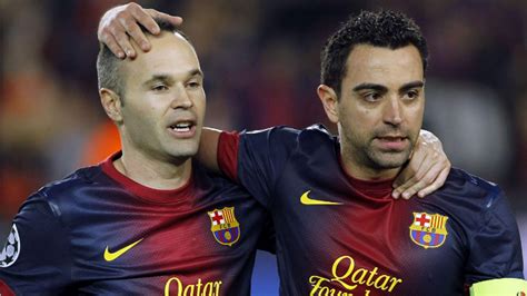 Xavi és Andrés Iniesta a Barcelonában