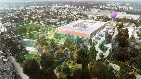 Az Újpest FC új sportparkjának látványterve