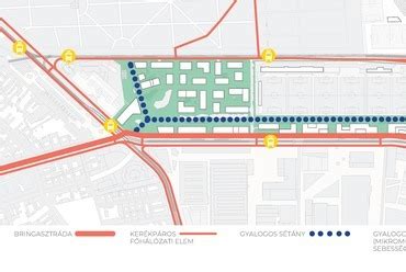 A tervezett parkolási és közlekedési útvonalak a Fóti úti sportparknál