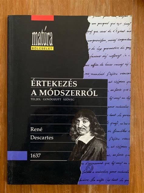 René Descartes portréja és az Értekezés a módszerről első kiadásának borítója