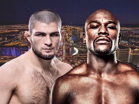 Floyd Mayweather Jr. és Khabib Nurmagomedov plakát