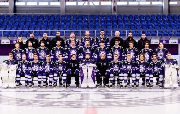 Újpest jégkorong csapat mérkőzés közben