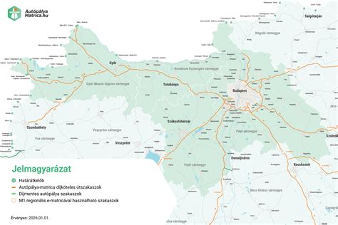 Térkép: A TAVONT regionális döntő helyszíne és a résztvevő megyék