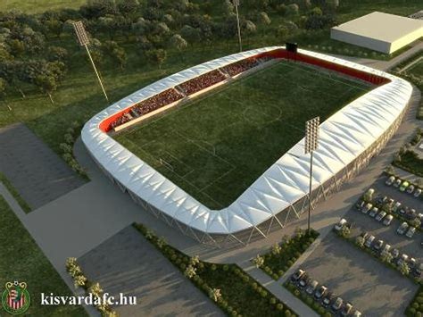 Egy látványterv a DVTK stadionról a FIFA 08 játékban