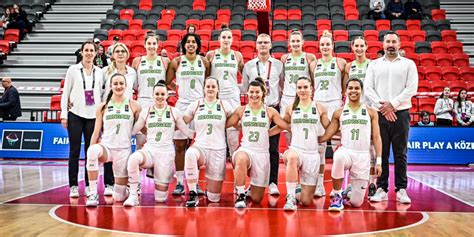 A magyar női kosárlabda csapat edzésen