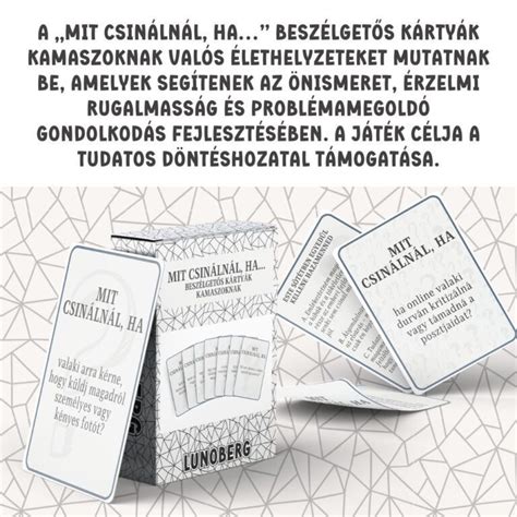 Csoportos beszélgetős játék kamaszoknak kártyákkal