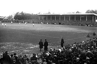Az 1930-as FIFA labdarúgó-világbajnokság döntőjének pillanata Uruguayban