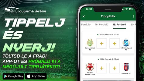 Fradi applikáció felülete büférendeléshez