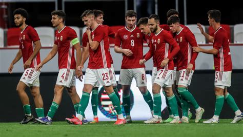 A két U21-es csapat összehasonlító statisztikái