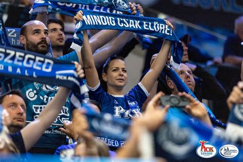 Az OTP Bank-Pick Szeged szurkolói a Pick Arénában