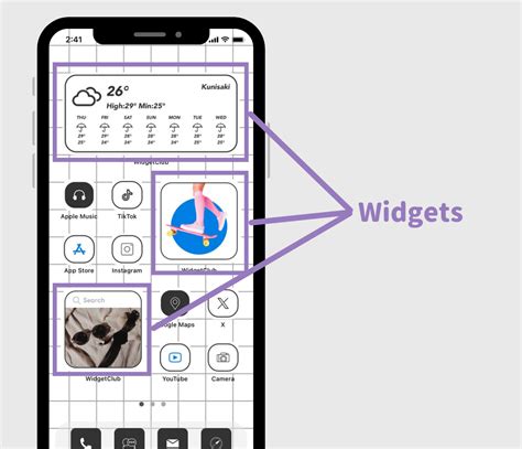 Kezdőképernyő widget egy sportalkalmazásban