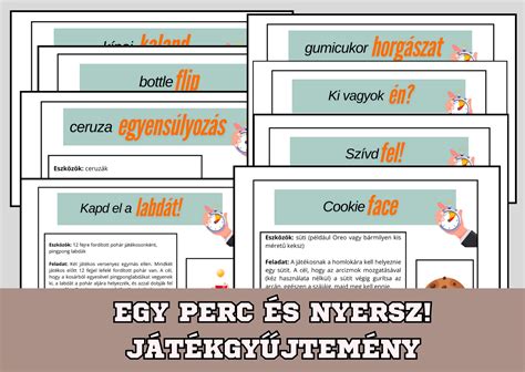 Eszközök az Egy perc és nyersz játékokhoz