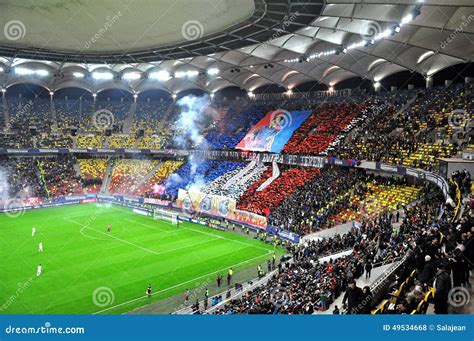 Football fans in a stadium