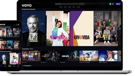 VOYO streaming szolgáltató logója és felülete