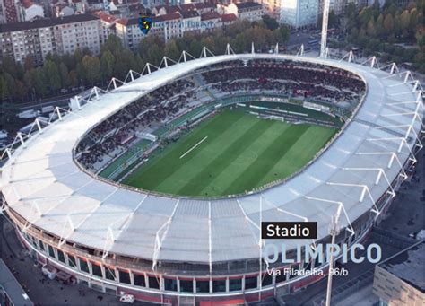 Stadio Olimpico Grande Torino légi felvétel