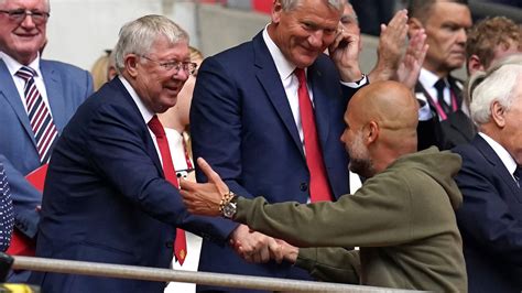 Sir Alex Ferguson és Pep Guardiola összehasonlító képe
