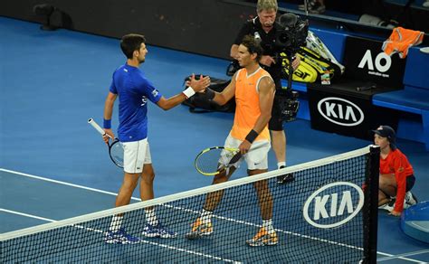 Novak Djokovics és Rafael Nadal a salakpályán