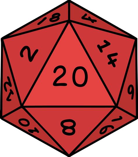 D20 kocka dobása előnnyel és hátránnyal
