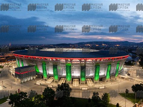 A Centrale komplexum látványterve a Puskás Aréna mellett