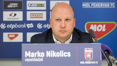 Marko Nikolic, a MOL Fehérvár FC edzője nyilatkozik