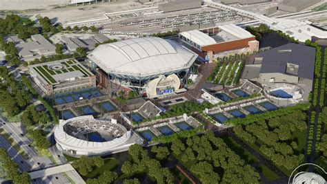 Az Arthur Ashe Stadion belseje meccs közben