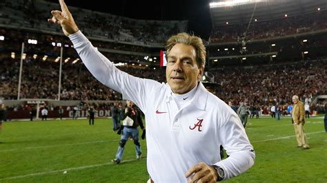 Nick Saban a Crimson Tide kispadján