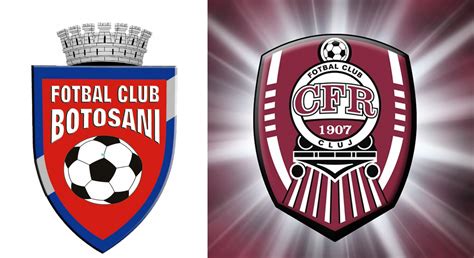 CFR Cluj és FC Botoșani logók egymással szemben