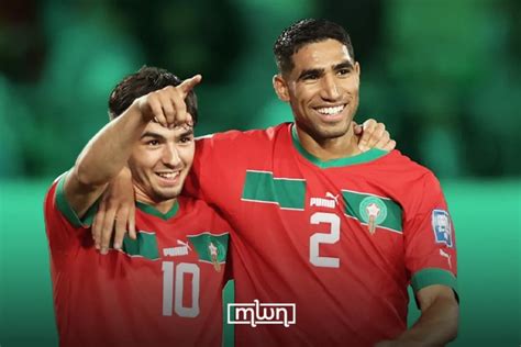 A marokkói csapat kulcsjátékosai: Asraf Hakimi és Brahim Diaz
