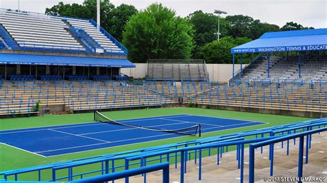 A Fitzgerald Tennis Center teniszpályái a Rock Creek Parkban