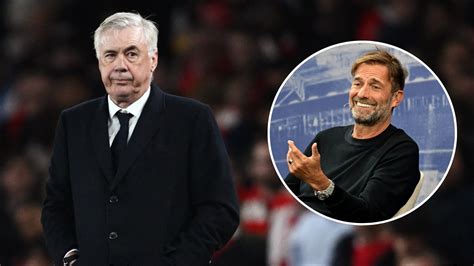 Carlo Ancelotti és Jürgen Klopp a pálya szélén