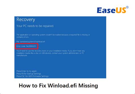 Winload.efi hibaüzenet