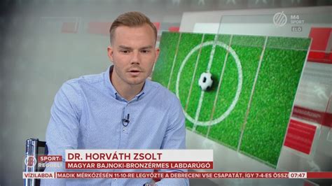 Horváth Zsolt szakkommentátorként az M4 Sport stúdiójában