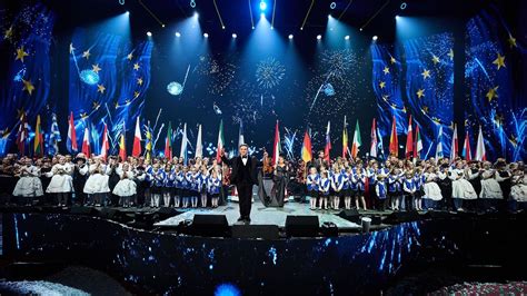 Eurovízió színpadképe (egy nagyszabású rendezvény)