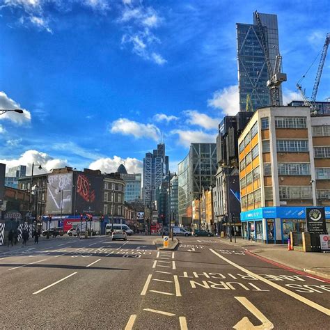 Térkép London Liverpool Street és Shoreditch High Street elhelyezkedésével