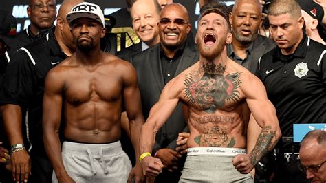 Sajtókonferencia a Mayweather vs. McGregor meccs előtt