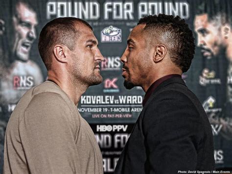 Sergey Kovalev és Andre Ward összecsapásának promóciós posztere