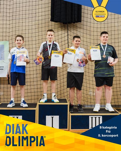 A tollaslabda Diákolimpia versenyszintjeit bemutató infografika (megyei, területi, országos)