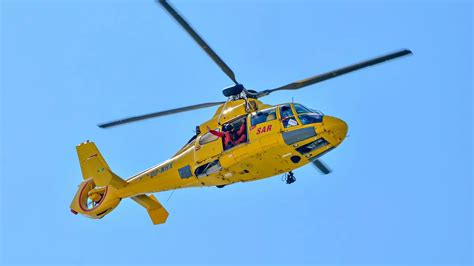 Mentőhelikopter baleset helyszínén
