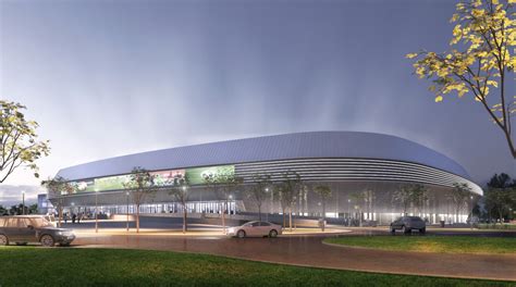 A Powerhouse Stadion belső látványterve mozgatható játéktérrel