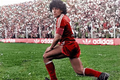 Diego Maradona fiatalon, az Argentinos Juniors mezében