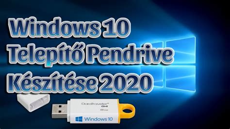 Windows telepítő pendrive készítésének folyamata