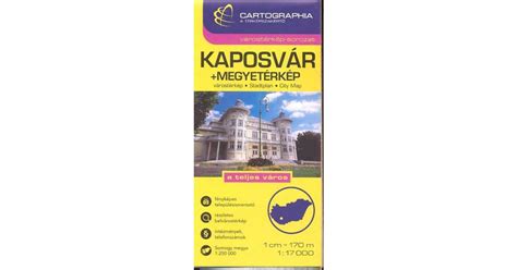 Kaposvár látnivalóit bemutató térkép