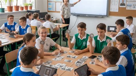 Diákok játékos feladatot oldanak meg könyvtárban